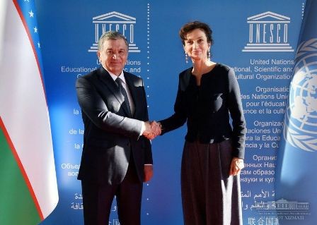Өзбекстан Президенти ЮНЕСКО Бас директоры менен ушырасты